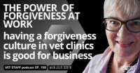 Veterinary Clinic Forgiveness - Vet Staff Podcast ep 150 with Julie South